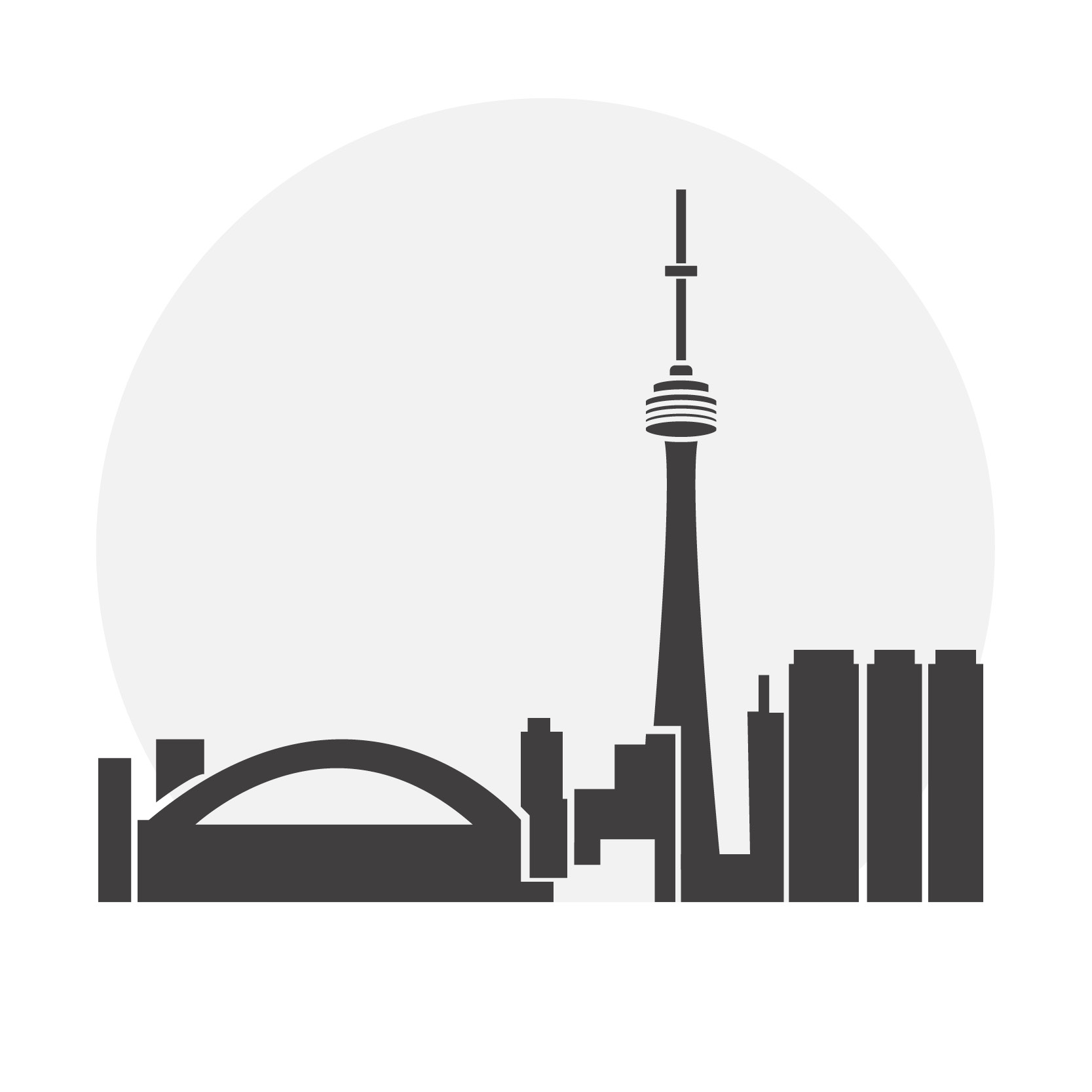 Icon of landmarks in Toronto ON 